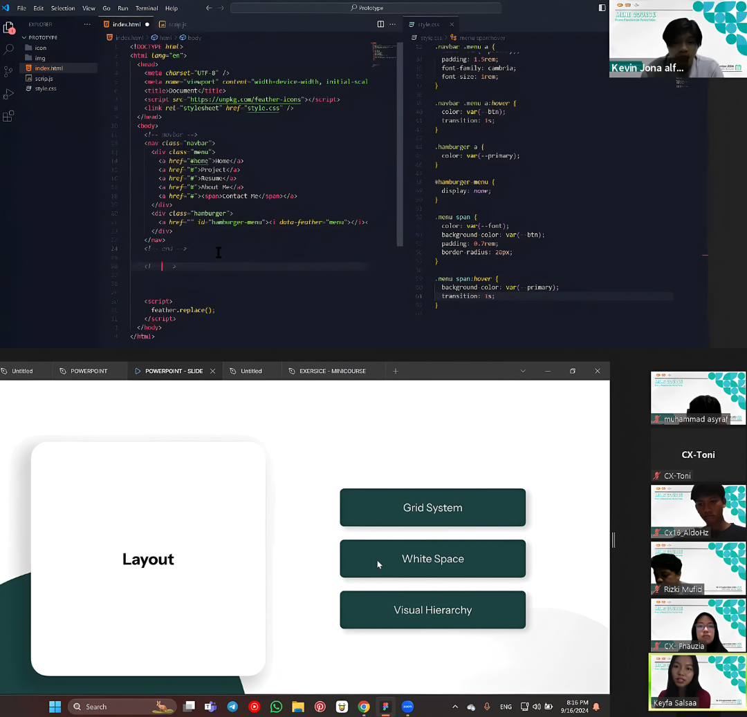 Portofolio! Buat portofolio mu bersama CX Mini Course